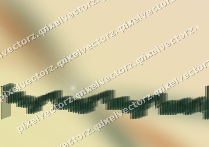 Soft pastel chart background in dark green and orange