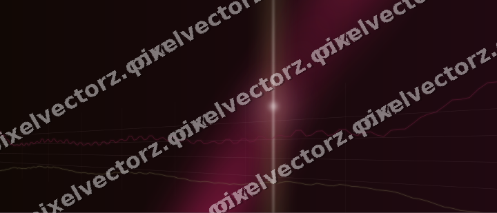 Glowing neon chart background in pink and yellow