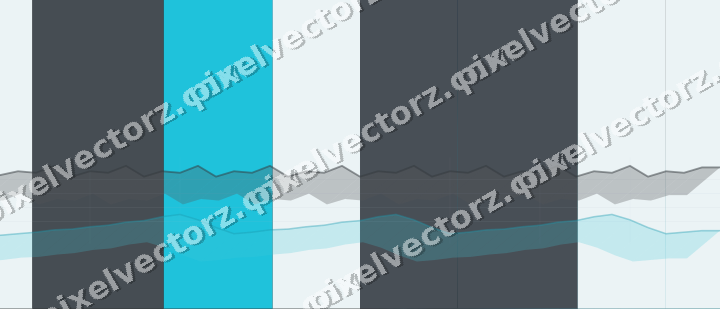 Glowing neon chart background in blue and teal