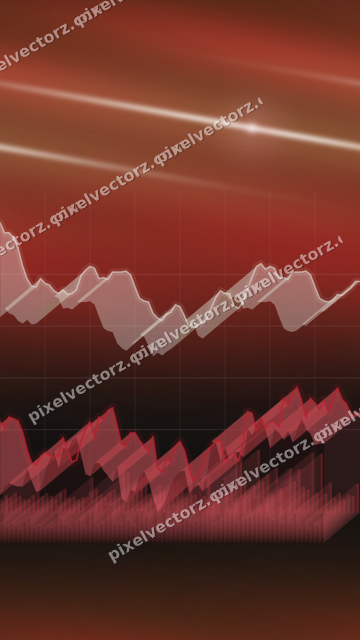 Nahtloser Neon Diagramm Hintergrund in Rot und Bernstein