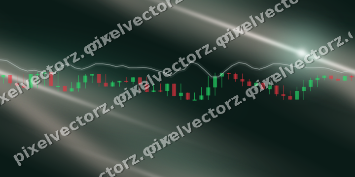 Nahtloser Neon Diagramm Hintergrund in Dunkelgrün und Orange