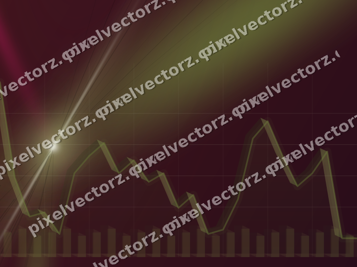 Glowing neon chart background in lime and pink