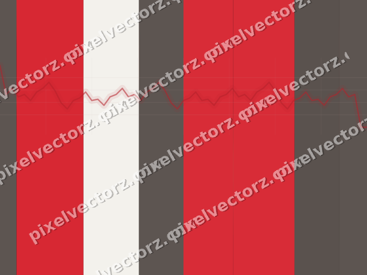 Glowing neon chart background in red and amber