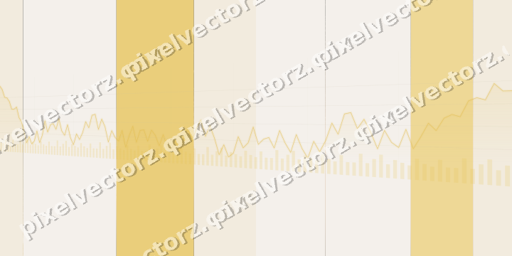 Glowing neon chart background in amber and orange