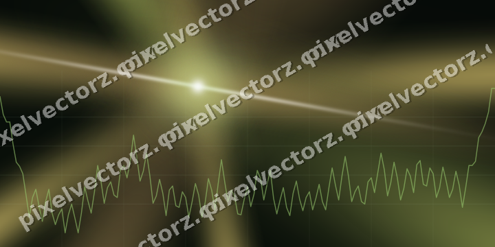 Glowing neon chart background in lime and yellow