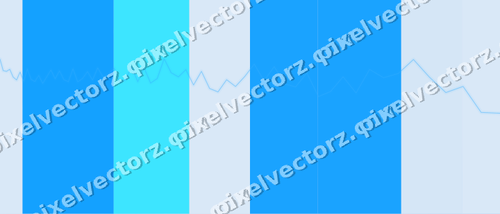 Soft pastel chart background in cyan and blue