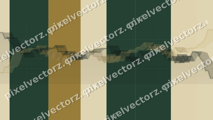 Soft pastel chart background in dark green and amber