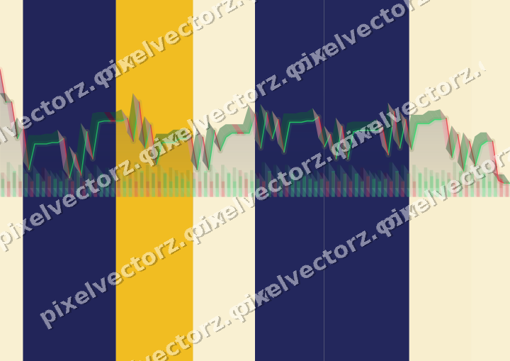 Soft pastel chart background in dark blue and amber