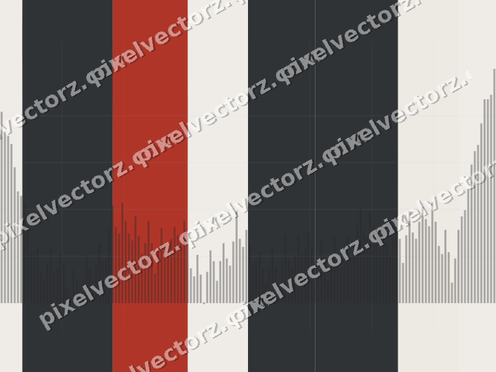 Soft pastel chart background in red and pale amber