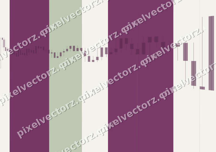 Glowing neon chart background in magenta and lime