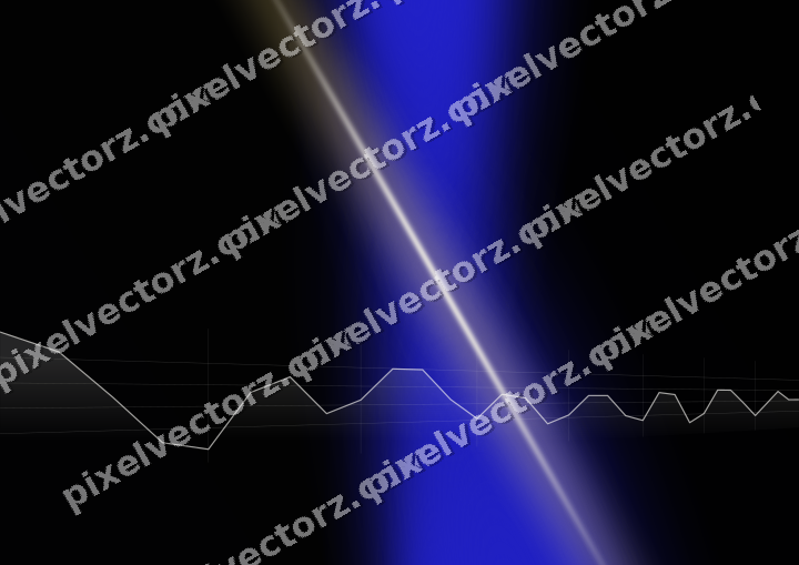 Glowing neon chart background in blue and purple