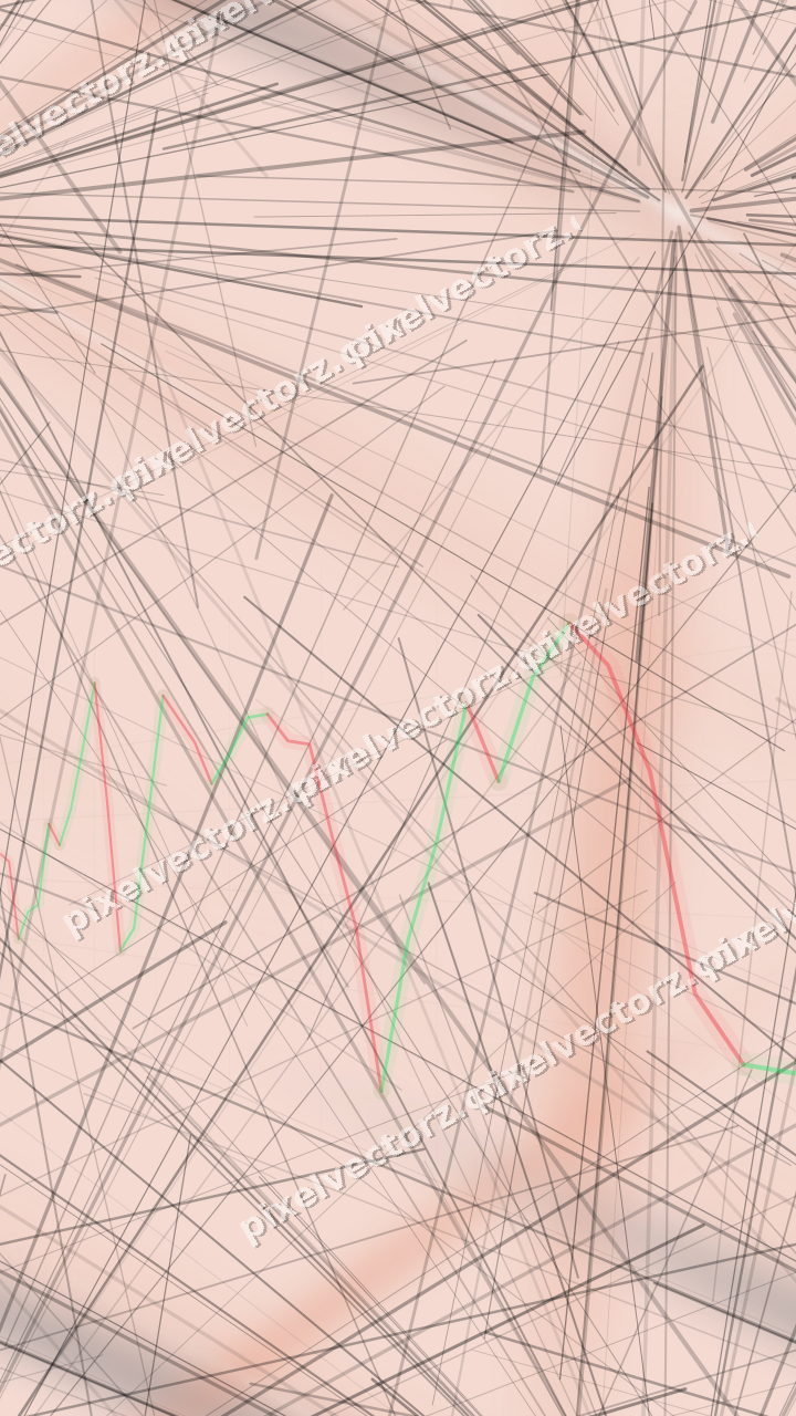 Nahtloser Pastell Diagramm Hintergrund in Orange und Türkis