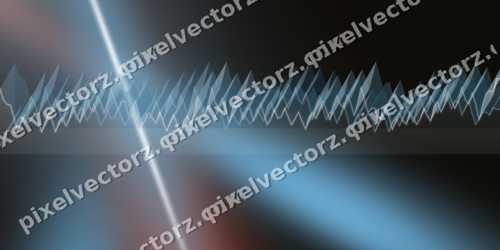 Glowing neon chart background in cyan and red