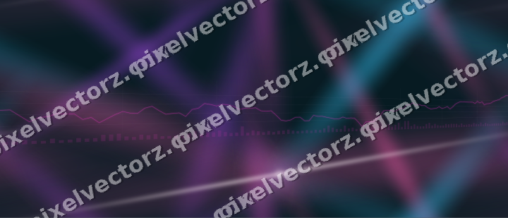 Nahtloser Neon Diagramm Hintergrund in Magenta und Violett