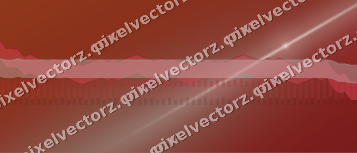 Glowing neon chart background in red and pale lime