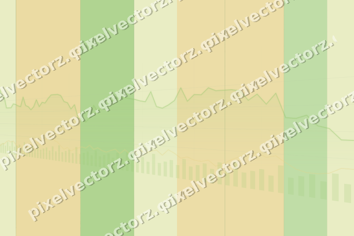 Glowing neon chart background in lime and yellow