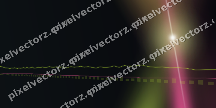 Glowing neon chart background in lime and amber