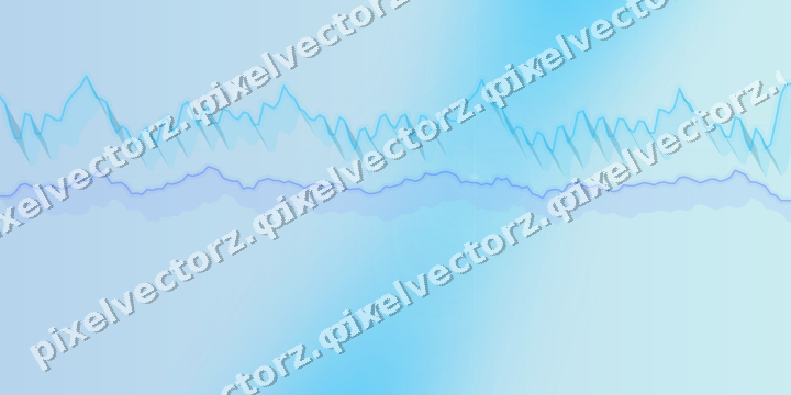 Soft pastel chart background in cyan and teal
