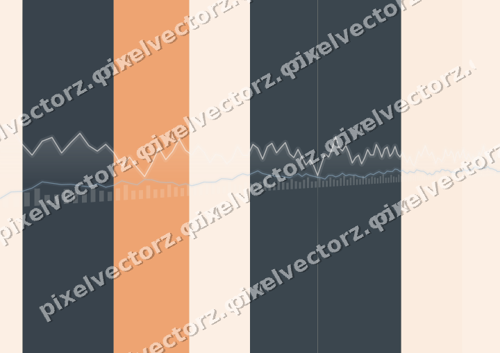 Soft pastel chart background in blue and orange