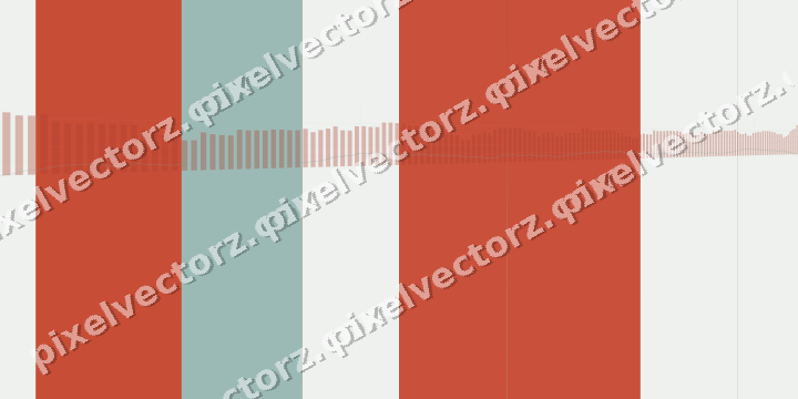 Glowing neon chart background in red and orange