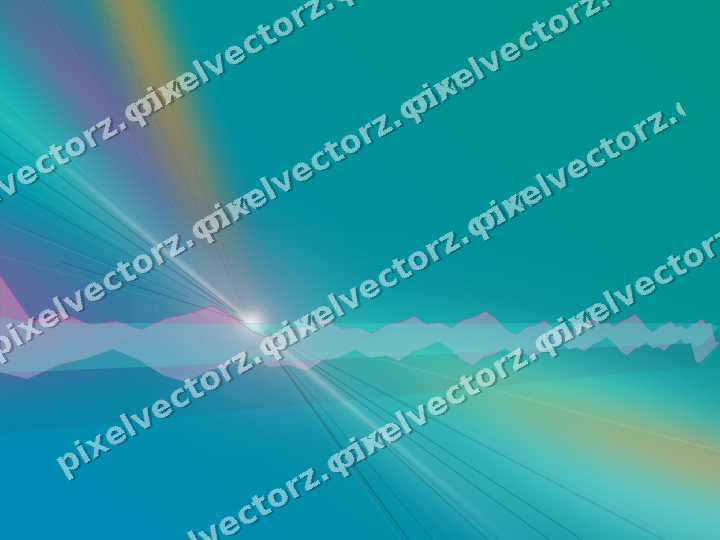 Glowing neon chart background in pink and orange