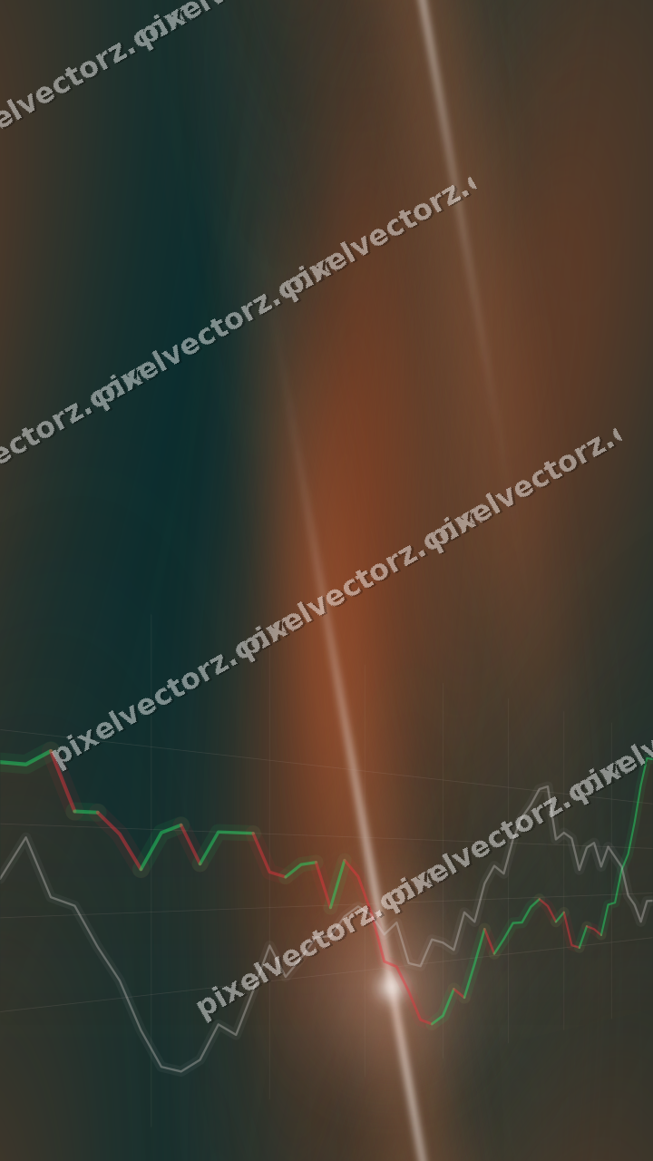 Nahtloser Neon Diagramm Hintergrund in Orange und Petrol
