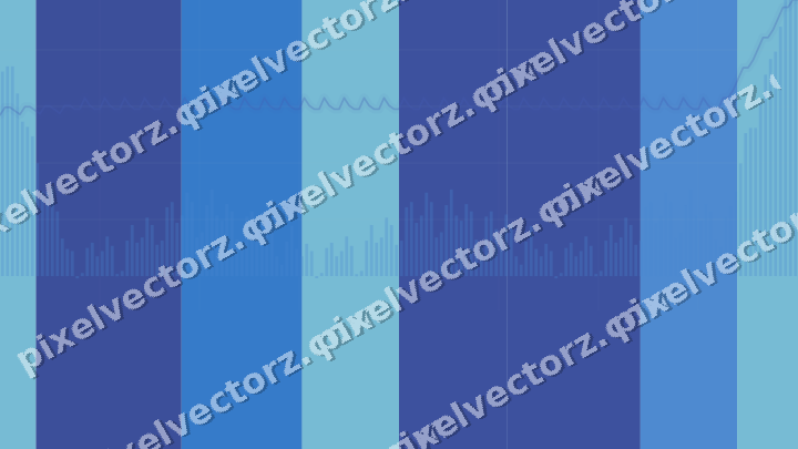 Soft pastel chart background in blue and cyan
