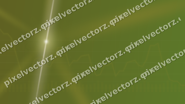 Glowing neon chart background in yellow and red
