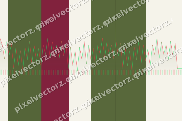 Glowing neon chart background in lime and pink
