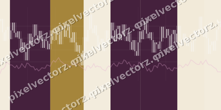 Soft pastel chart background in dark magenta and amber