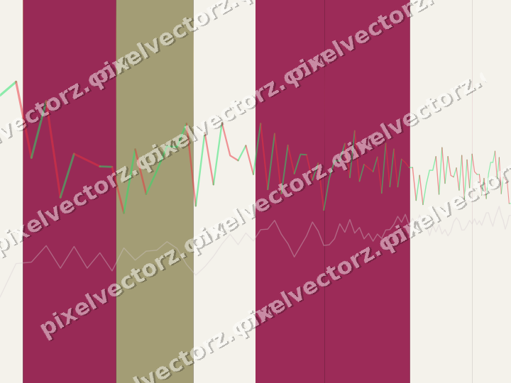 Glowing neon chart background in pink and yellow