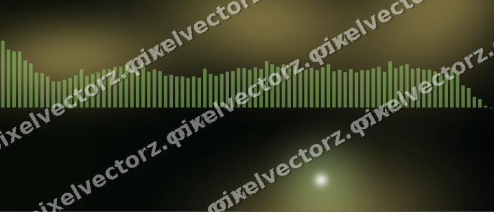 Glowing neon chart background in lime and yellow