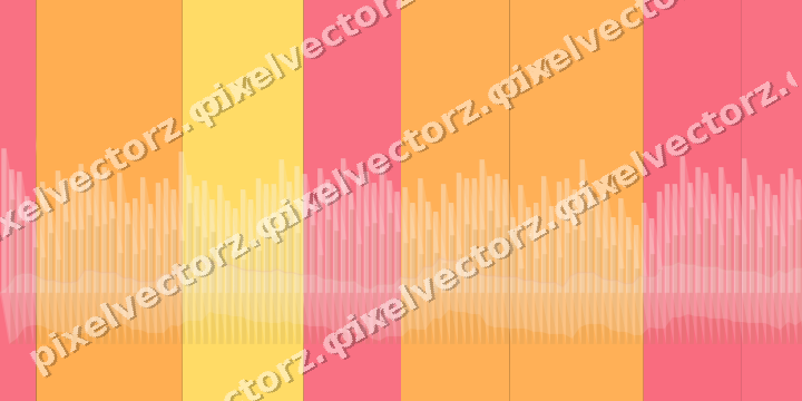 Glowing neon chart background in orange and amber