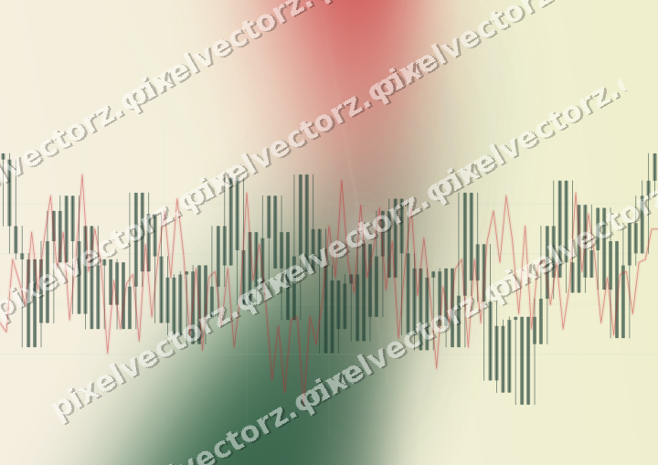 Soft pastel chart background in dark green and red