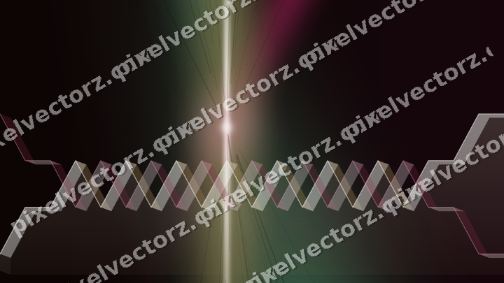 Glowing neon chart background in pink and green