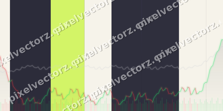 Glowing neon chart background in blue and purple