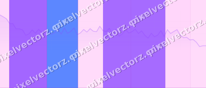 Glowing neon chart background in purple and blue
