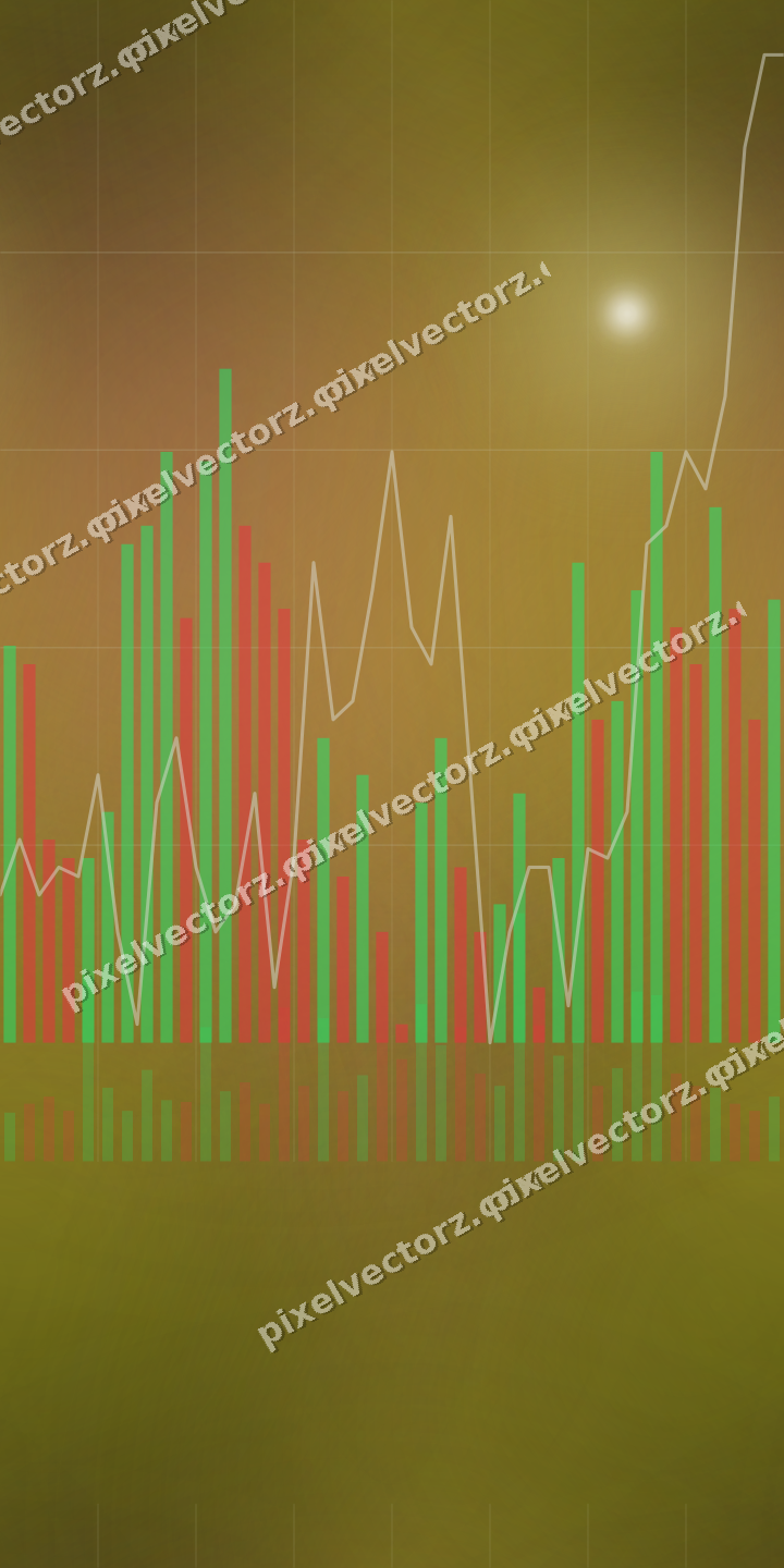 Nahtloser Neon Diagramm Hintergrund in Gelb und Rot