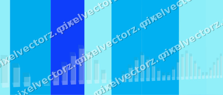 Soft pastel chart background in cyan and teal