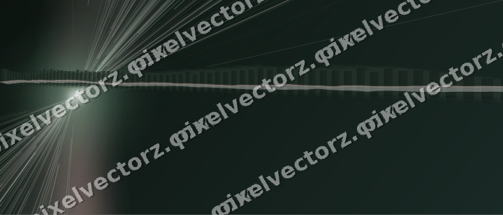 Glowing neon chart background in dark green and red