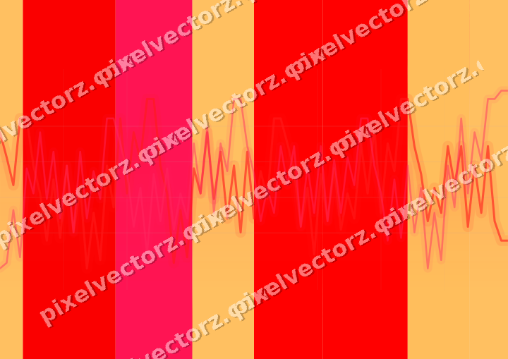 Soft pastel chart background in red and orange