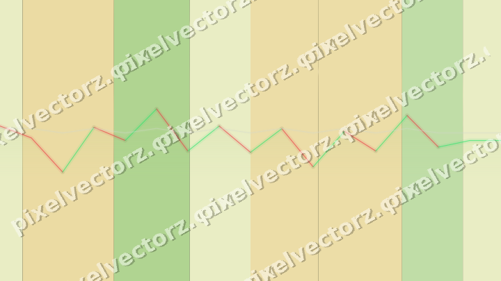 Glowing neon chart background in lime and yellow