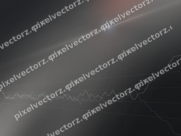 Glowing neon chart background in red and pale amber