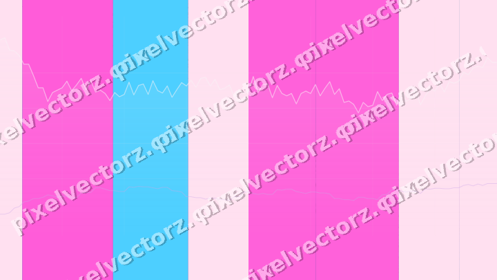 Glowing neon chart background in magenta and purple
