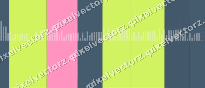 Glowing neon chart background in lime and amber