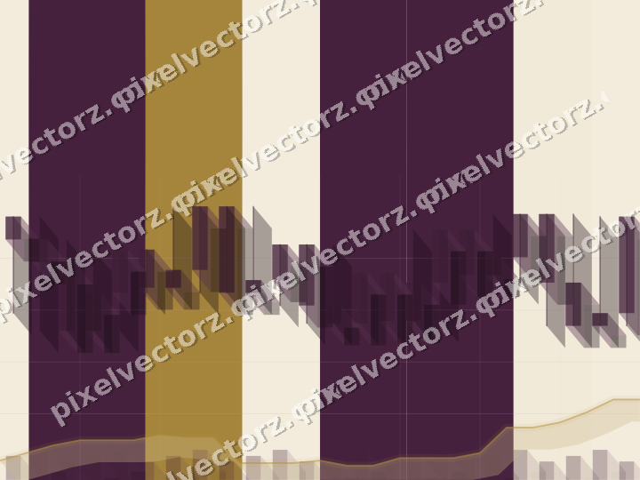 Soft pastel chart background in dark magenta and amber