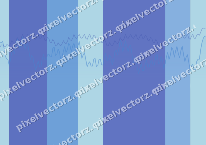 Glowing neon chart background in blue and cyan