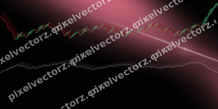 Glowing neon chart background in pink and lime