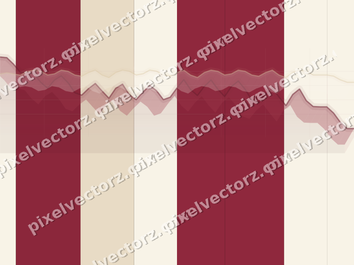 Glowing neon chart background in pink and red