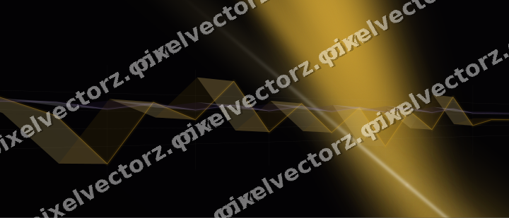 Glowing neon chart background in amber and purple